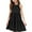 #02Black, variant on Mlqidk Confirmation Dresses for Teen Girls Size 10-12 Crew Neck Sleeveless Ruffle Preppy Dress Summer Tween Kids Trendy a Line Boho Party Solid color Midi Dress Orange 4-5 Years