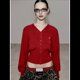 thumbnail image 4 of Cárdigan Corto de Larga con Cuello en V y Abertura Frontal para Mujer, Camisa de Otoño con Botones. Vino Tinto M, 4 of 10