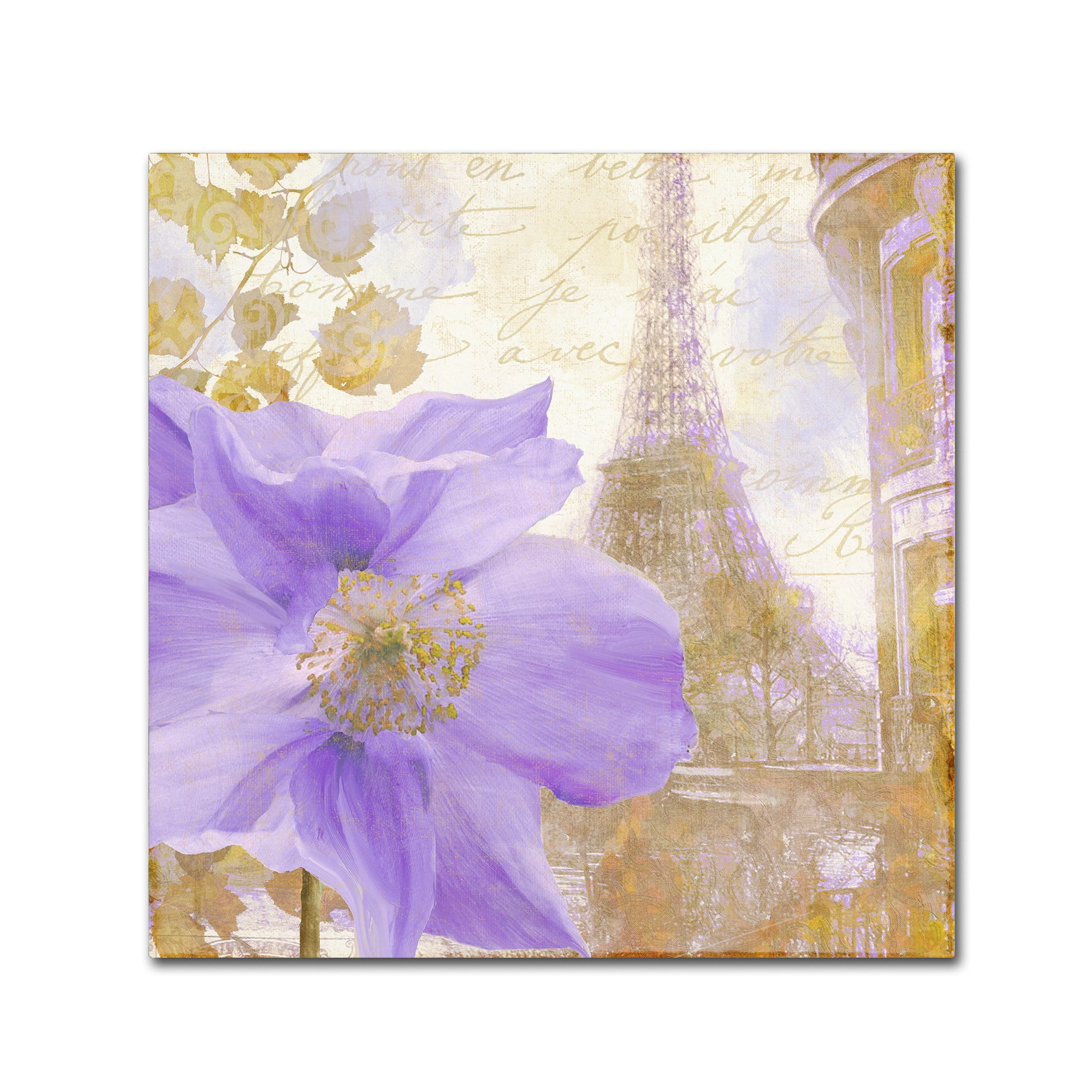 Trademark Fine Art "Purple Paris II" Canvas Art by Color Bakery