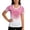Pink, variant on Women's USA Soccer T-Shirt V-Neck Short Sleeve Stripe Jersey Top Patriotic US Flag Stars Graphic Tee Casual Game Day Fan Gear Apparel