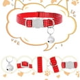 thumbnail image 3 of Ljia 5 Pack Breakaway Cat Collars, 8-11" Adjustable Small Cat Collar, Cat Collar with Bells, Safety Nylon Cat Collars, Reflective Cat Collars for Girl Boy Cats A605, 3 of 7