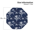 thumbnail image 3 of Pofeuu Dragon Print Leather Coasters Set of 6, Round Cups Mugs Mat Pad for Home Kitchen Heat Resistant Drink Coasters,Octagon, 3 of 7