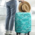 thumbnail image 2 of Light Blue Camo Classic Pattern Luggage Cover Fashion Suitcase Cover Baggage Covers Fit 25-28 Inch Luggage (Go Travel), 2 of 5