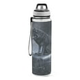 thumbnail image 2 of Qxltty Wolf King in The Snow Water Bottle 32 oz with Straw BPA Free Reusable Fitness Sport Bottle Perfect for Travel School Outdoors and Gym, 2 of 7