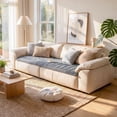 thumbnail image 6 of Nalqet 27.6×59.06 inch Plush Sofa Slipcovers for 2 Cushion Couches – Washable Fuzzy Non Slip Furniture Protector Couch Cover for Pets and Dogs Cats, Dark Grey, 6 of 8