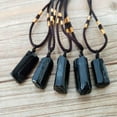 thumbnail image 6 of Positive Natural Crystal Black Stone Pendant Necklace Jewelry Decor Healing for Raw Gemstone Necklace Best Wi, 6 of 10