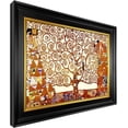 thumbnail image 2 of HFDF - The Tree of Life by Gustav Klimt, Giclee Canvas Wall Art with Black and Gold Solid Wood, Elegant Symbolic Artwork for Livg Room, Bedroom, or Office, Ready to Hang 24x16inch Framed, 2 of 6