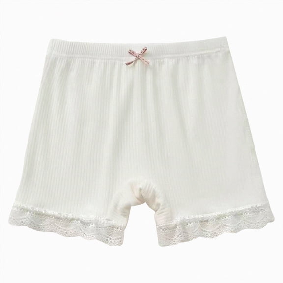 Splozh Girls' Underwear 18 24 Months 3T 4T 5T 6T Toddler Children Shorts Summer Girls Leggings Underwear Fashion for Girls,White,5-6 Years