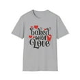 thumbnail image 2 of Unisex Softstyle T-Shirt Christmas Valentine's Day Baked With Love, 2 of 8
