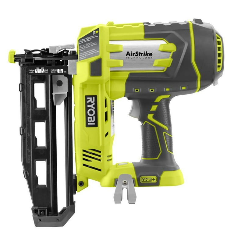 Ryobi P325 One 18V Lithium Ion Battery Powered Cordless 16 Gauge Finish Nailer Battery Not Included Power Tool Only