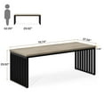 thumbnail image 2 of Tribesigns 78.74" Long Rectangle Dining Table, Industrial Dining Table for 6-8 Person, Wood Kitchen Table with Heavy Duty Metal Frame (Without Chair), 2 of 5