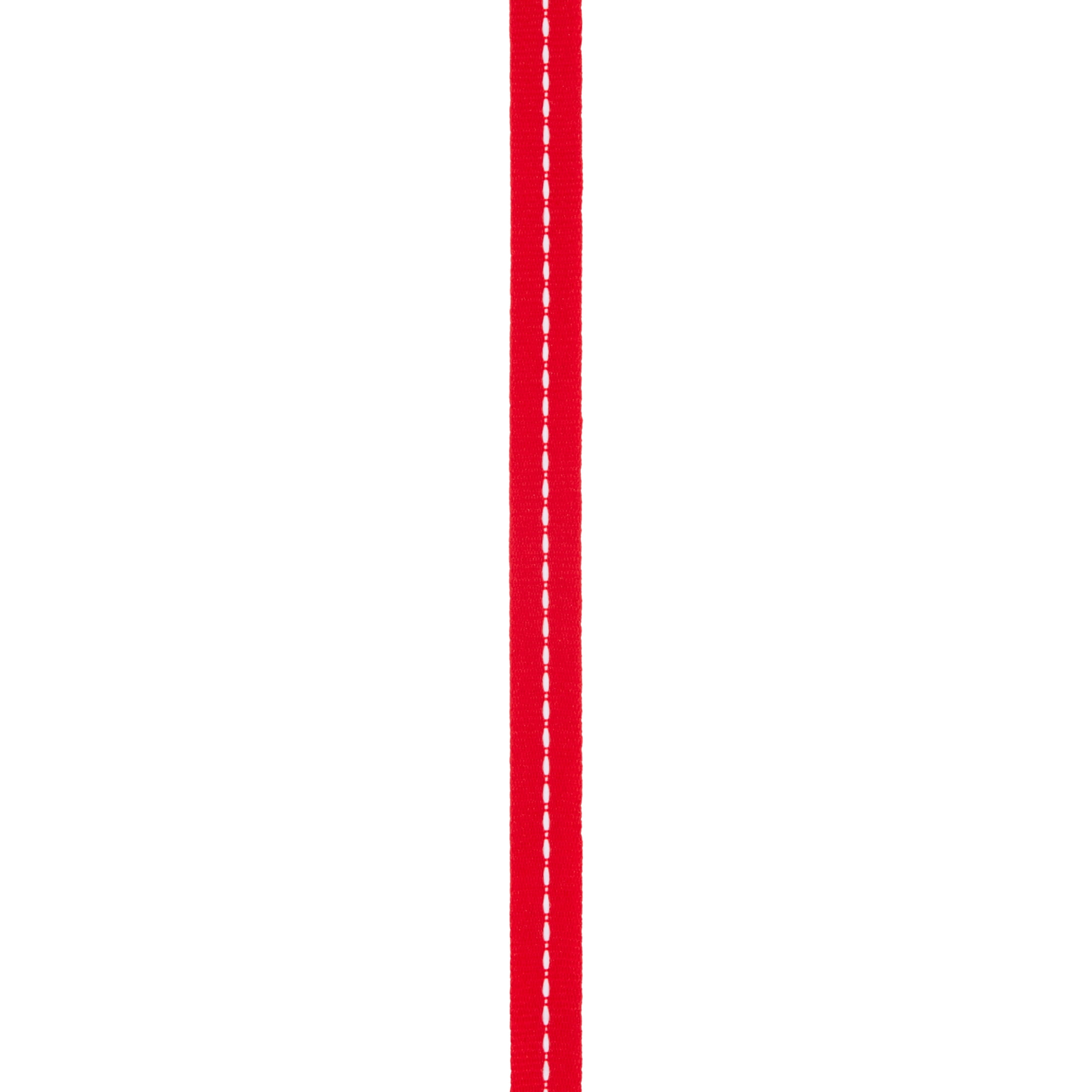 (4 pack) Offray Ribbon, Red 3/8 inch Center Stitch Grosgrain Ribbon for Sewing, Crafts, and Gifting, 12 feet, 1 Each