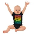 thumbnail image 3 of NASA Worm Logo Rainbow Gradient Romper Boys or Girls Infant Baby Brisco Brands 12M, 3 of 7