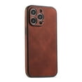 thumbnail image 4 of PU Leather Case for iPhone 14, Full Camera Lens Protection Cover,PU Leather Slim Luxury Business Non-Slip Grip Rugged Shockproof Full Body Protective Case for iPhone 14, Brown, 4 of 5