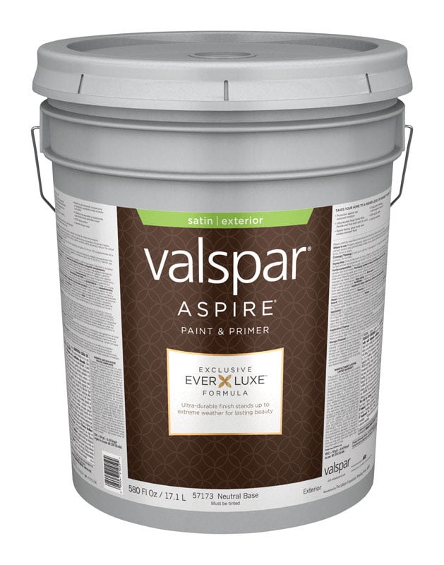 Valspar Aspire Satin Tintable Neutral Base Acrylic Latex Paint and