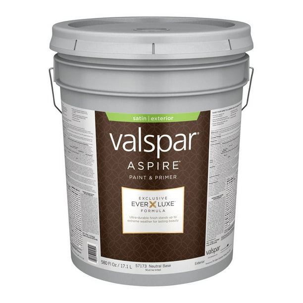 Valspar Aspire Satin Tintable Neutral Base Acrylic Latex Paint and
