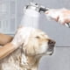 thumbnail image 3 of Cabezal de ducha de alta presión, cabezal de ducha manual de 3 ajustes con botón pulsador de encendido/apagado completo e interruptor para controlar el flujo, agua con ángulo ajustable, 3 of 4