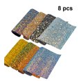 thumbnail image 1 of FUTUREORYY Craft Making 8Pcs Faux Sheet Glitter Dotted Assorted Color for DIY Enthusiasts, 1 of 4