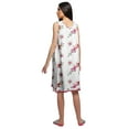 thumbnail image 4 of Moomaya Round Neck WoMen's A-Line Nightdress Sleeveless Printed Cotton Nightwear, 4 of 6