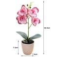 thumbnail image 2 of Artificial Fake Orchid Flowers Potted Plant Bonsai For Party Garden Home Decor, 2 of 5