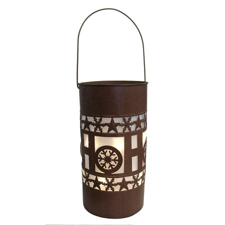 15" Shimmering LED Lighted "Ho Ho Ho" Battery Operated Christmas Lantern