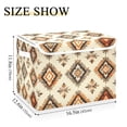 thumbnail image 5 of Yayeee Collapsible Cube Storage Bin with Lid Fabric Closet Decorative Basket with Handles, Geometric Designs, 5 of 7