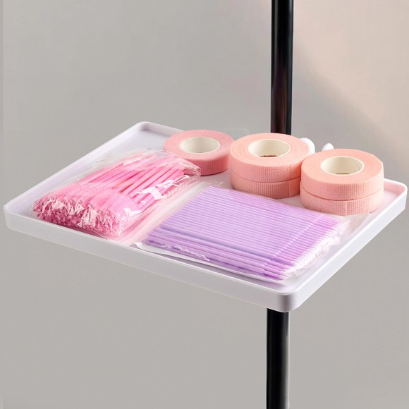Soporte para pestañas KONOVOLY ajustable de plástico blanco, 23 x 17 cm