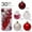 Red, variant on Pisexur 30PCS Christmas Balls Ornaments for Xmas Tree, Delicate Christmas Decoration Baubles Craft Set Shatterproof Plastic Christmas Ornaments Balls kit for New Year Holiday Wedding Party