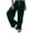 Green(Type 17), variant on Otvok Ladies Sweatpants Fashionable Solid Color Casual Comfortable Ankle Pocket High Waisted Sports Pants