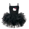 thumbnail image 3 of Vestido sin mangas de verano para niñas, de Anime Kawaii, Hello Kitty, Kuromi, My Melody, de Sanrios, princesa, ballet, falda de malla brillante y esponjosa, 3 of 5