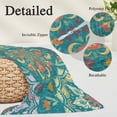 thumbnail image 3 of Green Boho Body Pillow Covers, Shabby Vintage Ethnic Abstract Floral Art Soft Throw Pillow Cases with Invisible Zipper, Decorative Pillowcase Pillows Protectors for Sofa Bed Couchair 20"x54", 3 of 9