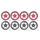 thumbnail image 1 of 8Pc Bike Easy Wheels 6cm Easywheel Para Piezas De Componentes De Ciclo Negro + Rojo Sunnimix Bicicleta Plegable Easy Wheels, 1 of 8
