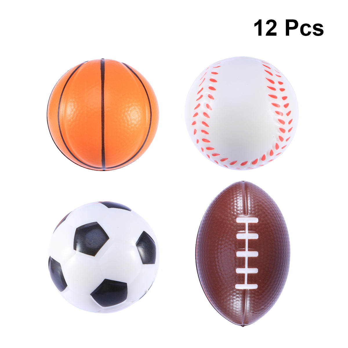 12 PC SOCCER STRETCH BALLS stress novelty toy ball toys 