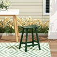 thumbnail image 1 of GARDEN 24" Inches Adirondack Plastic Outdoor Bar Stools for Patio, Dark Green, 1 of 6