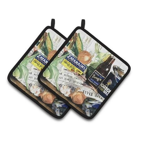 

Barqs Crabs & Spices Pair of Pot Holders