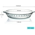 thumbnail image 5 of Assiette à Tarte Petite de 6,5 Po pour Cuisson Moule à Mini Tarte pour Toutes Sortes de Tarte Moule à Tarte en Verre Plat à Tarte en Verre Petit Plat à Tarte pour Cuisson, 5 of 5