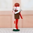 thumbnail image 4 of Classical Striped Golf Player Nutcrackers Solid Wood Base Holiday Decoration, 4 of 8