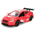 thumbnail image 2 of 2016 Subaru WRX STI Red with "Knuckles" Graphics "Sonic the Hedgehog" (1991) Video Game "Hollywood Rides" Series 1/32 Diecast Model Car by Jada, 2 of 5