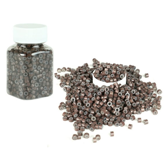 NICEXMAS Hair Braid Accessories for Women Brown 500Pcs 0.2*0.1in