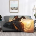 thumbnail image 2 of Naloa Seaside Sunset Cool Dragon Flannel Blankets - Thick and Warm Blanket for Winter, Soft Fuzzy Plush King Blanket for All Seasons80"x60", 2 of 6