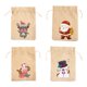 thumbnail image 4 of Cuadros Decorativos 4pcs diamante pintura Navidad lino bolsa de regalo de dibujos animados decoración del hogar (FD001) Tmvgtek embutido en tela, 4 of 6
