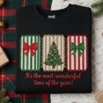 thumbnail image 2 of EMBROIDERED Coquette Merry Christmas Shirt, Christmas bow embroidery Shirt, It's The Most Wonderful Time Of The Year Embroidery Shirt, 2 of 5