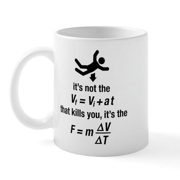 CafePress - Physics Mugs - 11 oz Ceramic Mug - Novelty Coffee Tea Cup