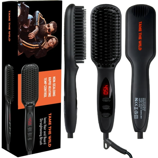 Tame the Wild Pro Beard Straightener for Men - Anti-Scald Beard ...
