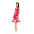 thumbnail image 2 of Hawaii Hangover Women's Hawaiian Mermaid Ruffle Dress in Hibiscus, 2 of 5