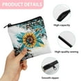 thumbnail image 7 of SEANATIVE Aztec Tribal Sunflower Sanitary Napkin Storage Bag Set of 2 Lightweight Sanitary Pad Storage Bag for Women Ladies Lightweight Teen Pads for Girls Ages 11-14, 7 of 7
