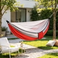 thumbnail image 5 of Portable Mesh Hammock with Spreader Bars and Carrying Bag, Breathable and Easy to Install for Camping, Backyard and Patio, 5 of 5