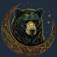 thumbnail image 3 of Celtic Moon Bear Muscle Shirt Mystical Forest Animal Wildlife Nature Spiritual Celestial Lunar Viking Valhala Men's, 3 of 7