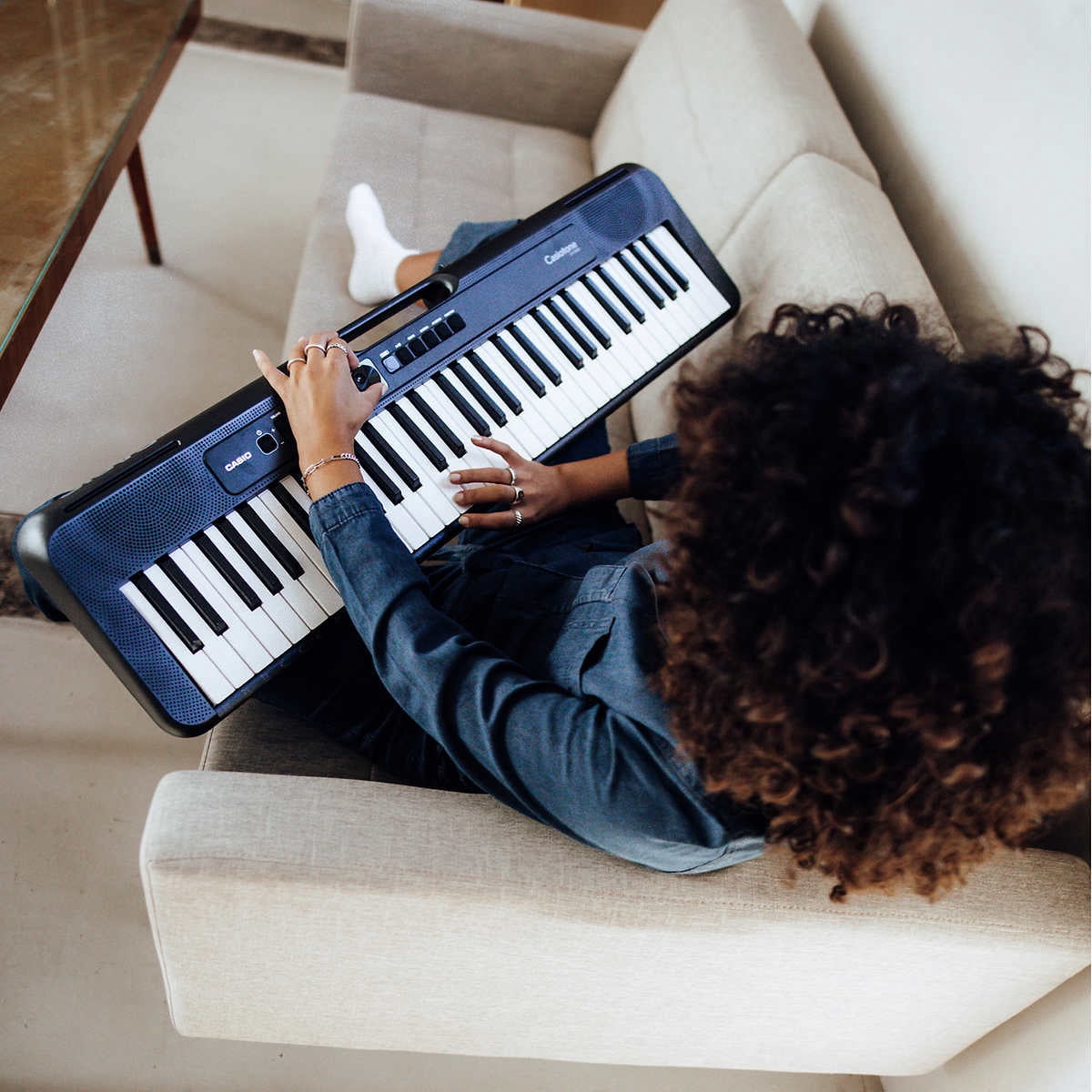 CASIO カシオトーン 中西 Casio CT-S190 Full Size 61-key Portable Electronic Keyboard Bundle
