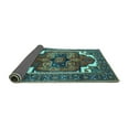 thumbnail image 2 of Ahgly Company Indoor Rectangle Persian Turquoise Blue Traditional Area Rugs, 8' x 12', 2 of 4